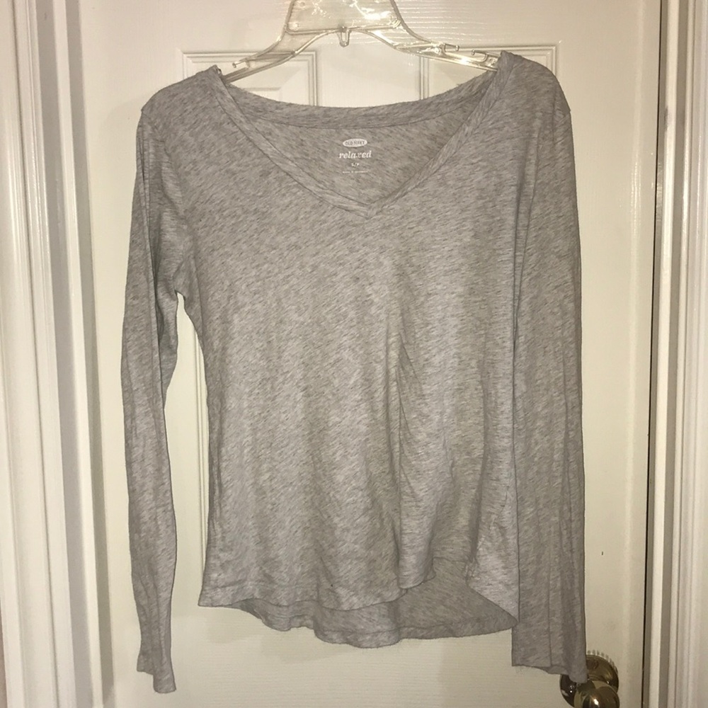 Old Navy Plain Grey long sleeve loose shirt